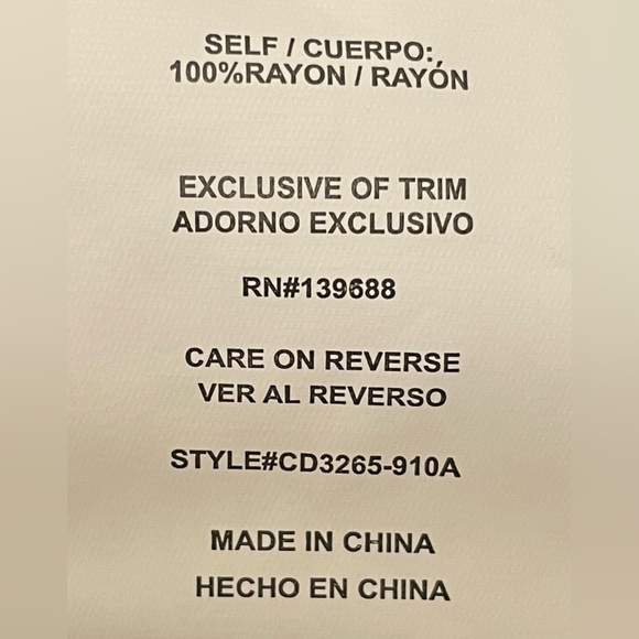 coco + jaimeson Navy with Floral Embroidery Twist Front Minidress NWT - Picture 4 of 4